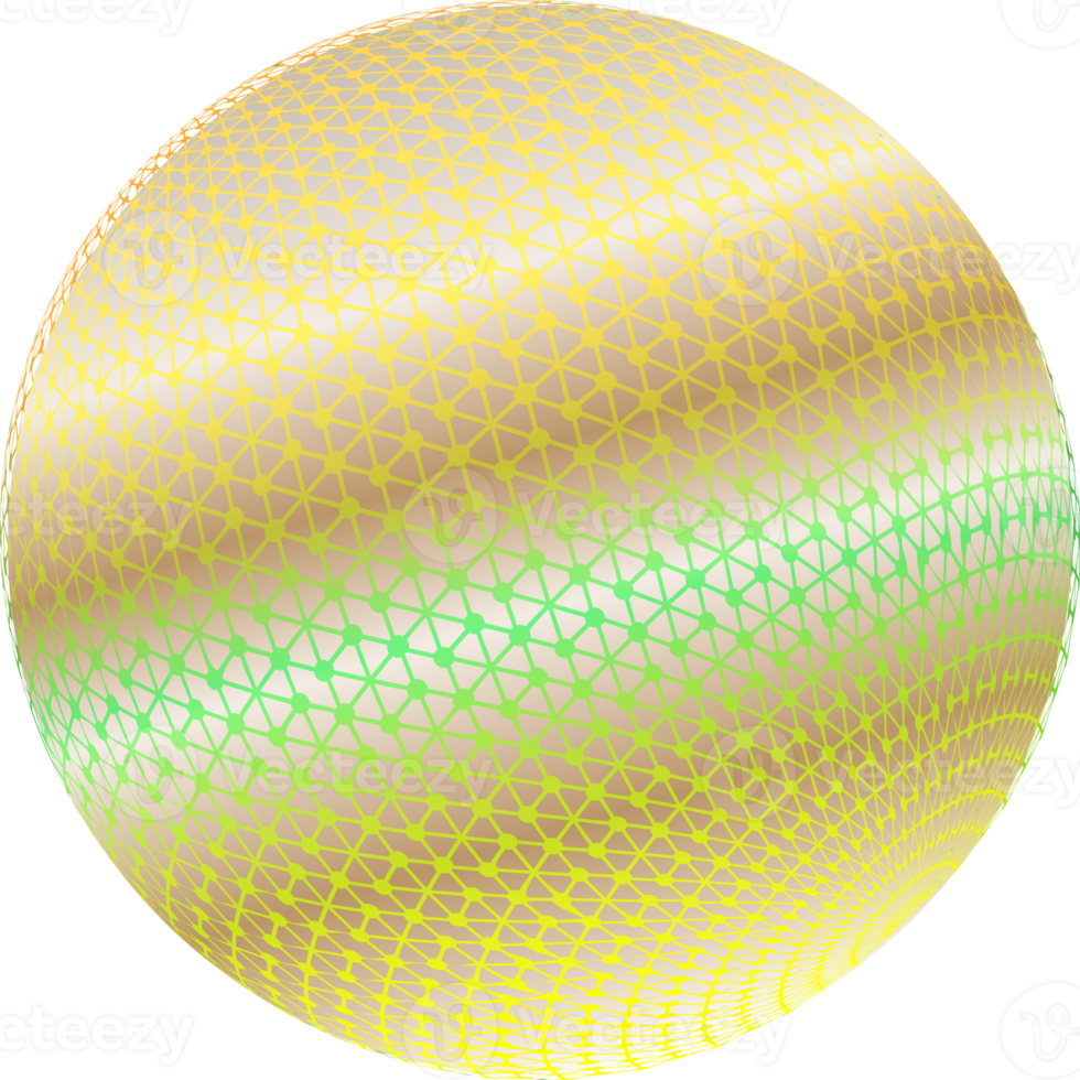 cor 3d de fantasia de tecnologia de círculo de bola para fundos decorativos da web png