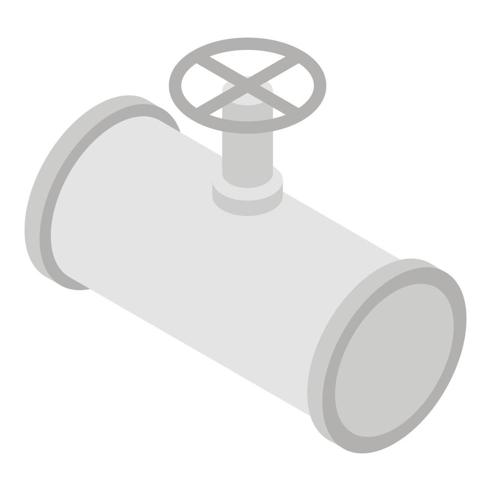 Petrol pipe icon, isometric style vector