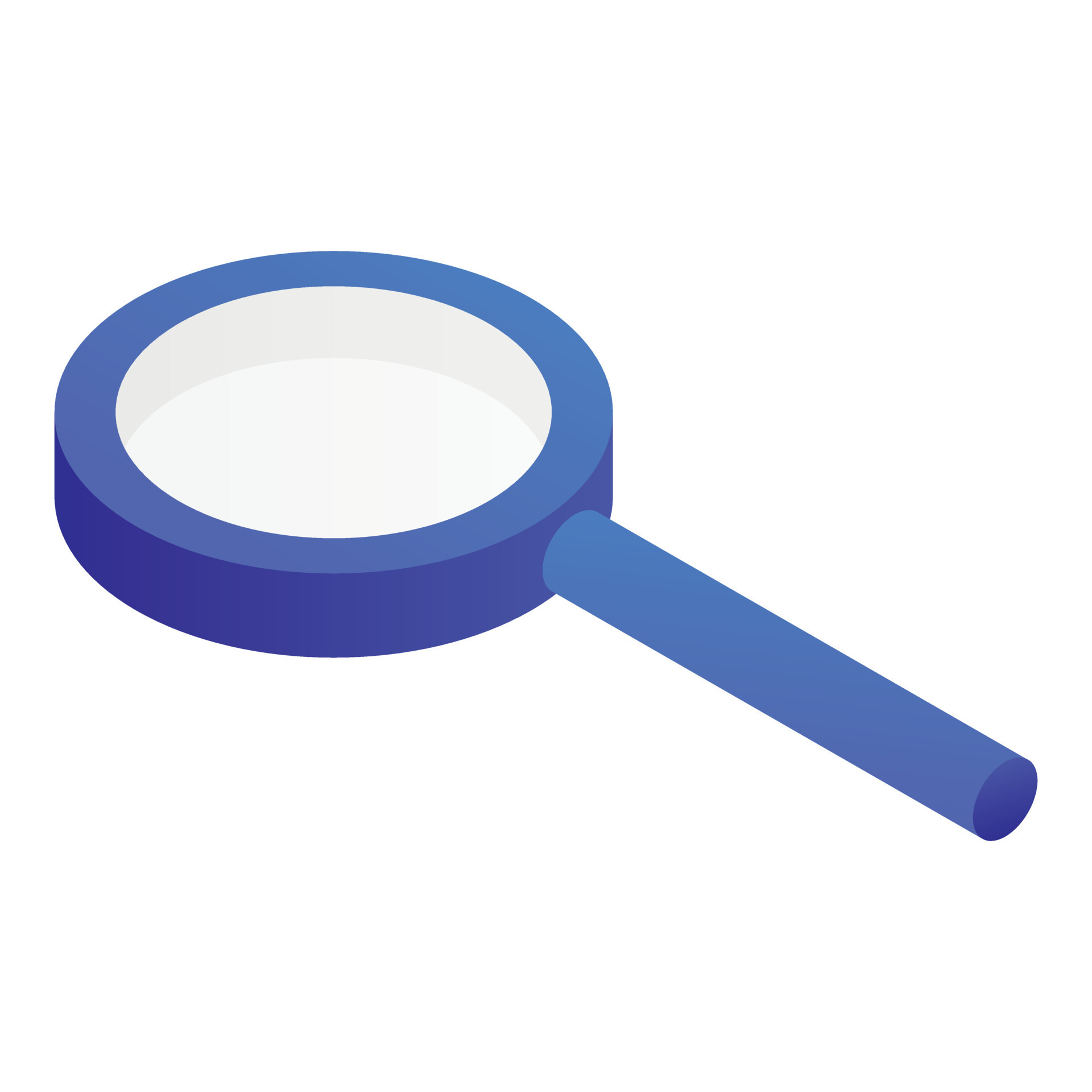 Blue magnifier icon, isometric style 15675131 Vector Art at Vecteezy