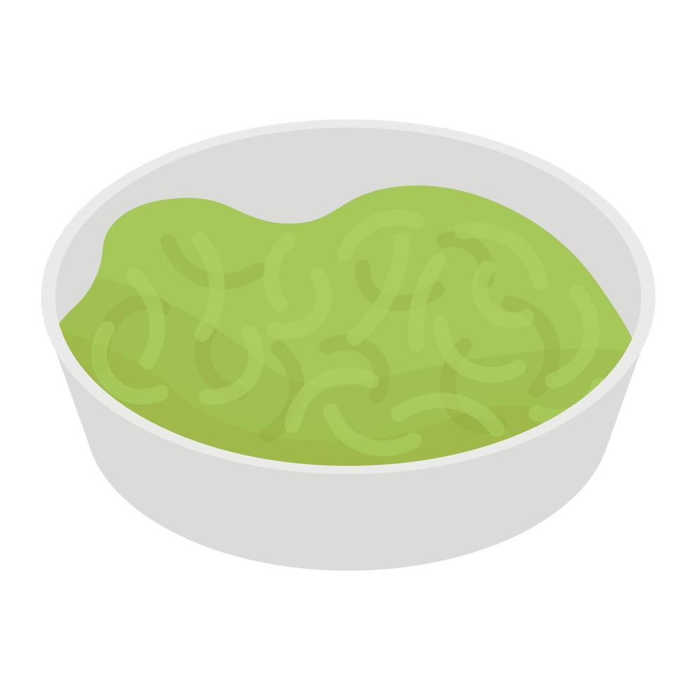 Cabbage soup icon, isometric style vector