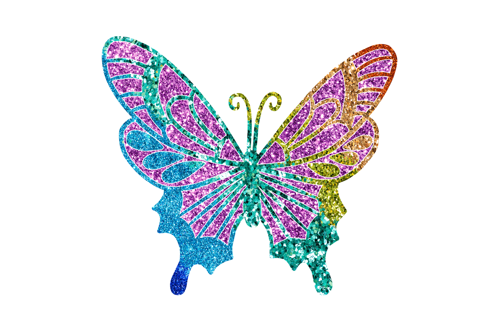 Glitter Butterfly Clipart PNG, Butterfly PNG 15675230 PNG