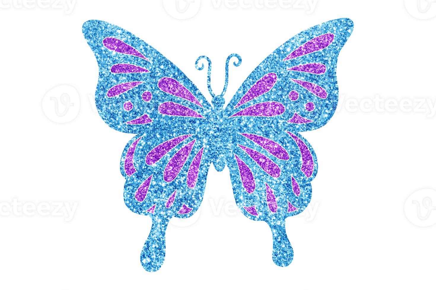 paillettes papillon clipart png, papillon png