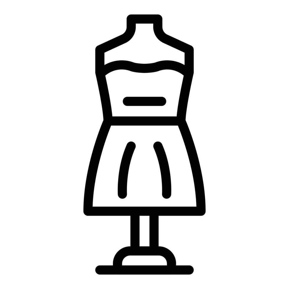 icono de maniquí de teatro, estilo de esquema vector