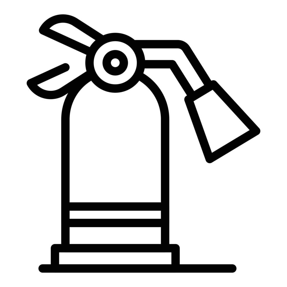 Security fire extinguisher icon, outline style vector