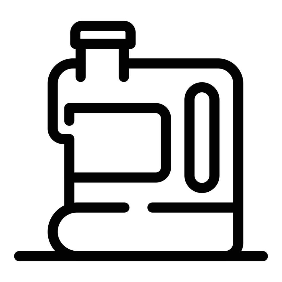 Canister icon, outline style vector