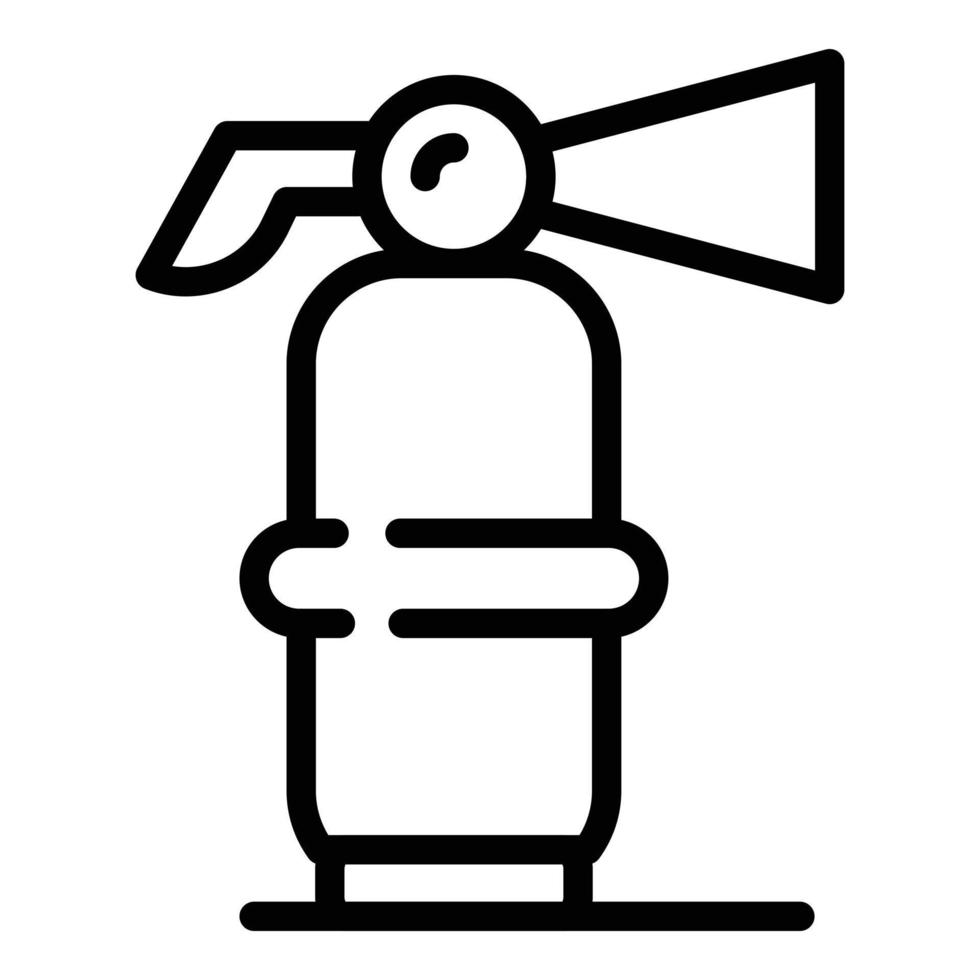 Object fire extinguisher icon, outline style vector