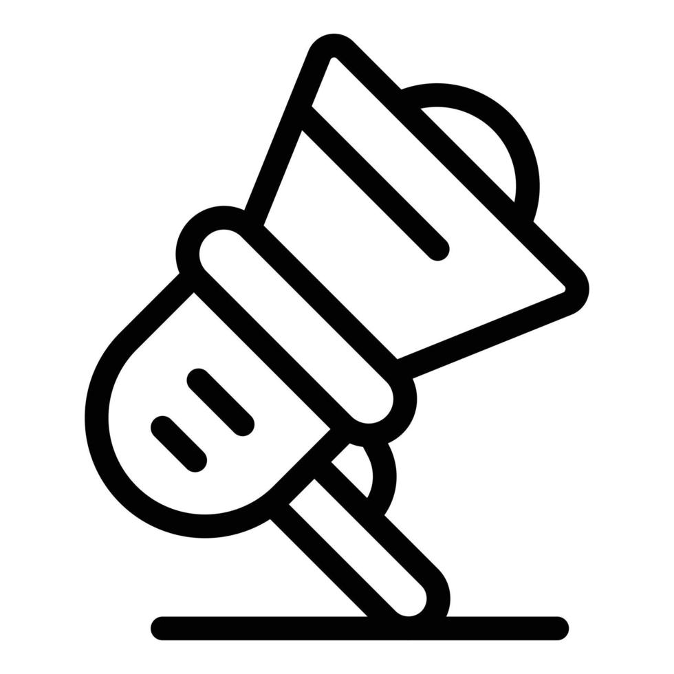 Megaphone icon, outline style vector