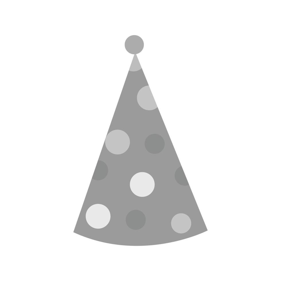 Party Hat I Flat Greyscale Icon vector