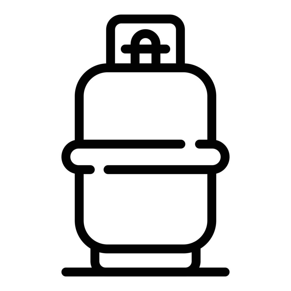 Gas cylinder for forklift icon, outline style vector