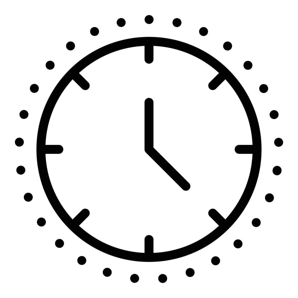 Watches with points icon, outline style vector