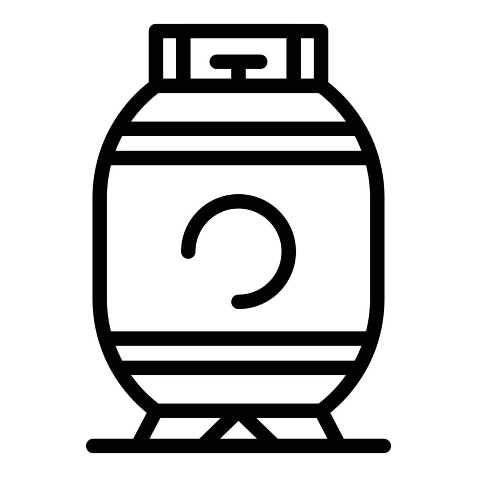 Some gas cylinder icon, outline style vector