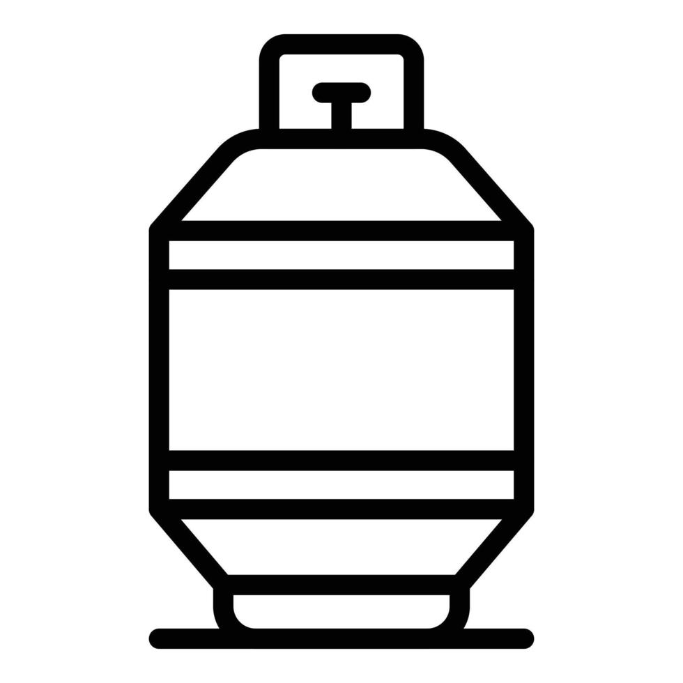 Methane tank icon, outline style vector