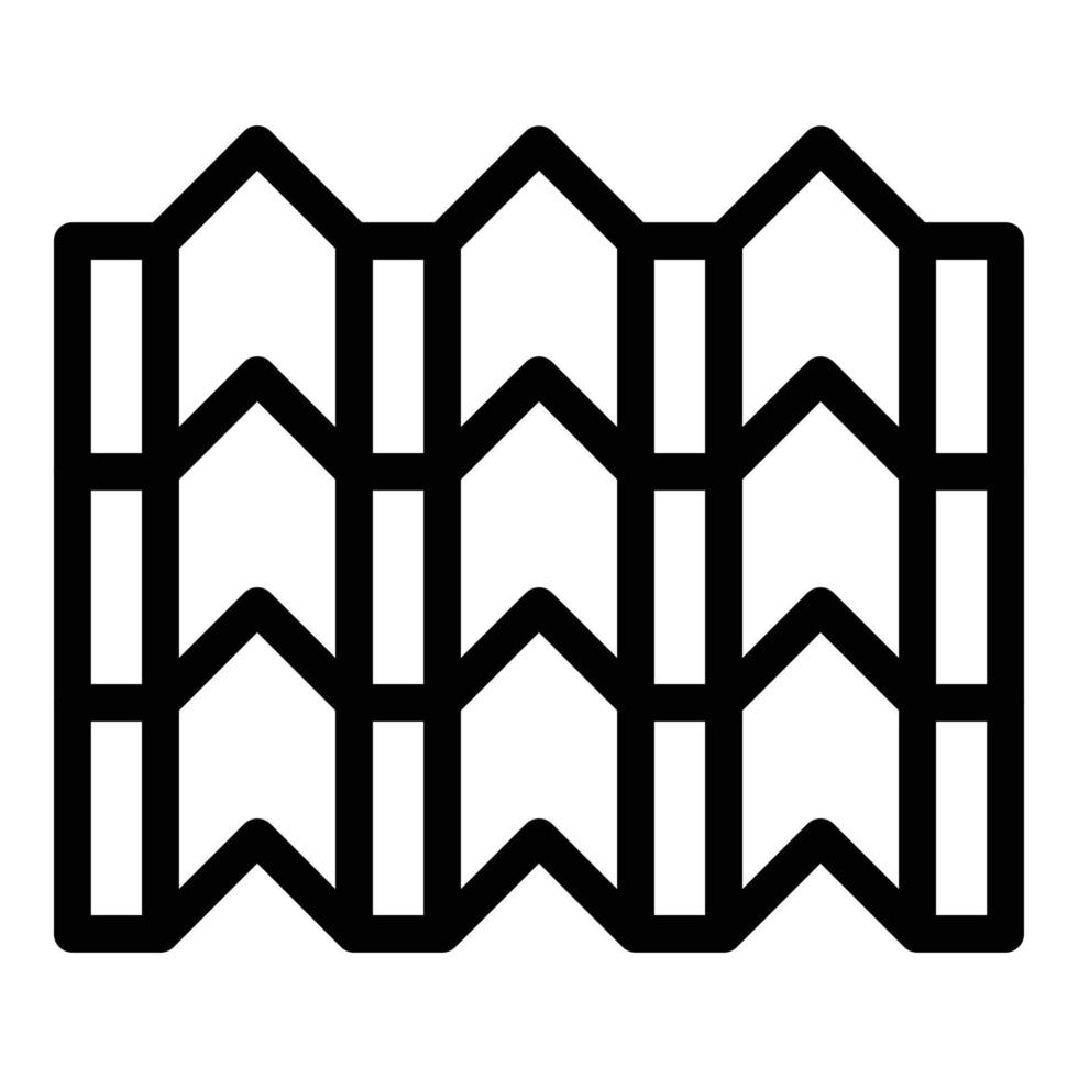 Part of the roof icon, outline style vector