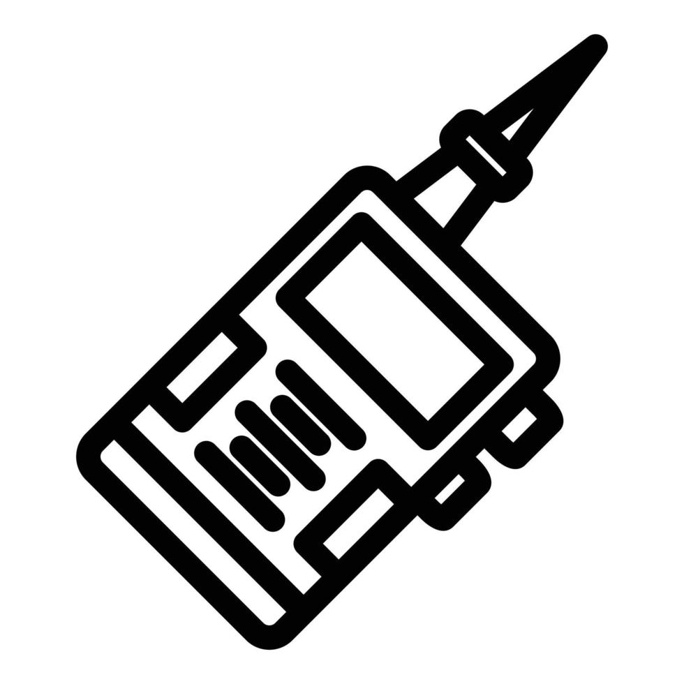 Walkie talkie transmitter icon, outline style vector