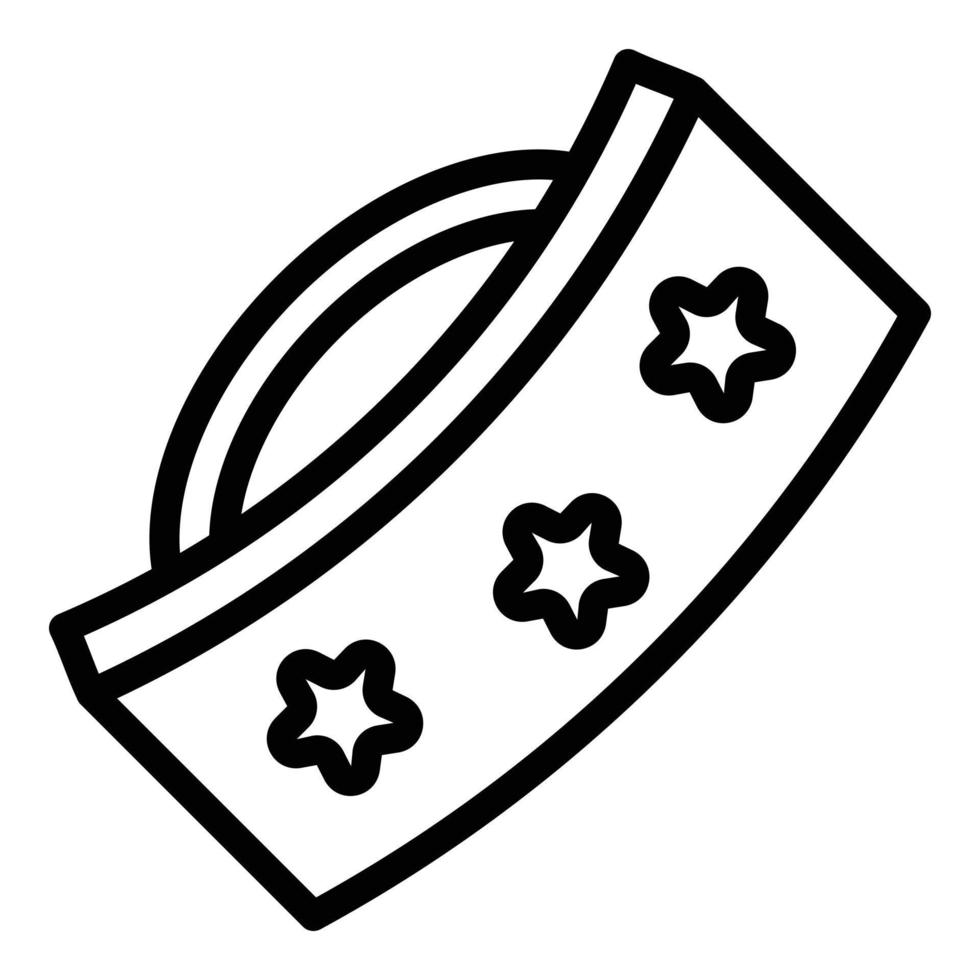 Barrette icon, outline style vector