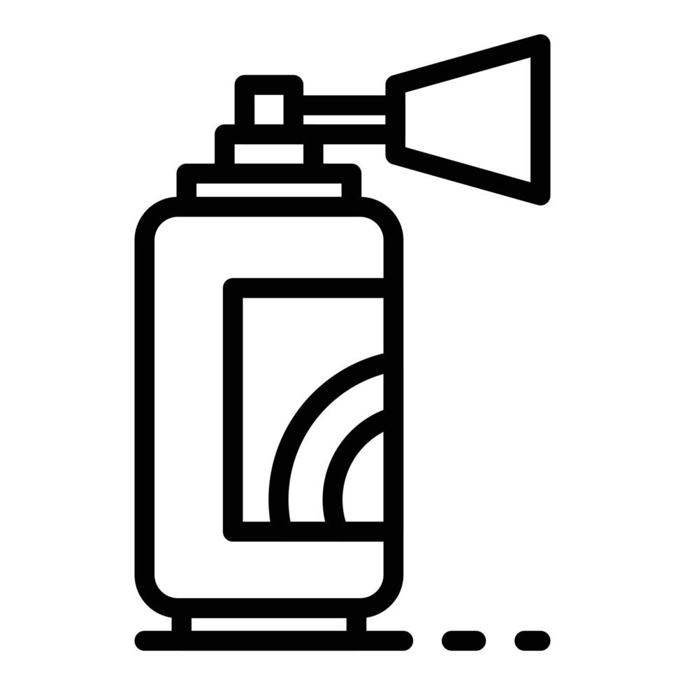 Gasoline spray bottle icon, outline style vector