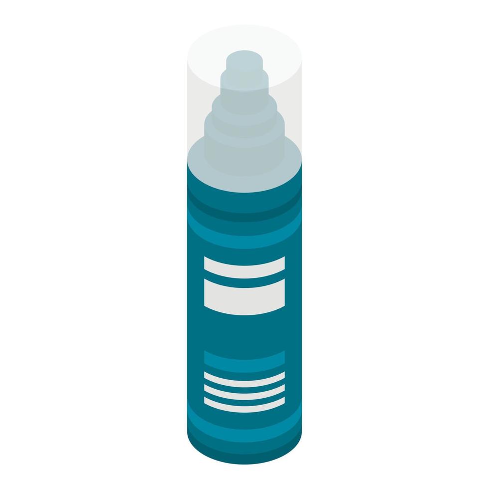 Gel foam bottle icon, isometric style vector