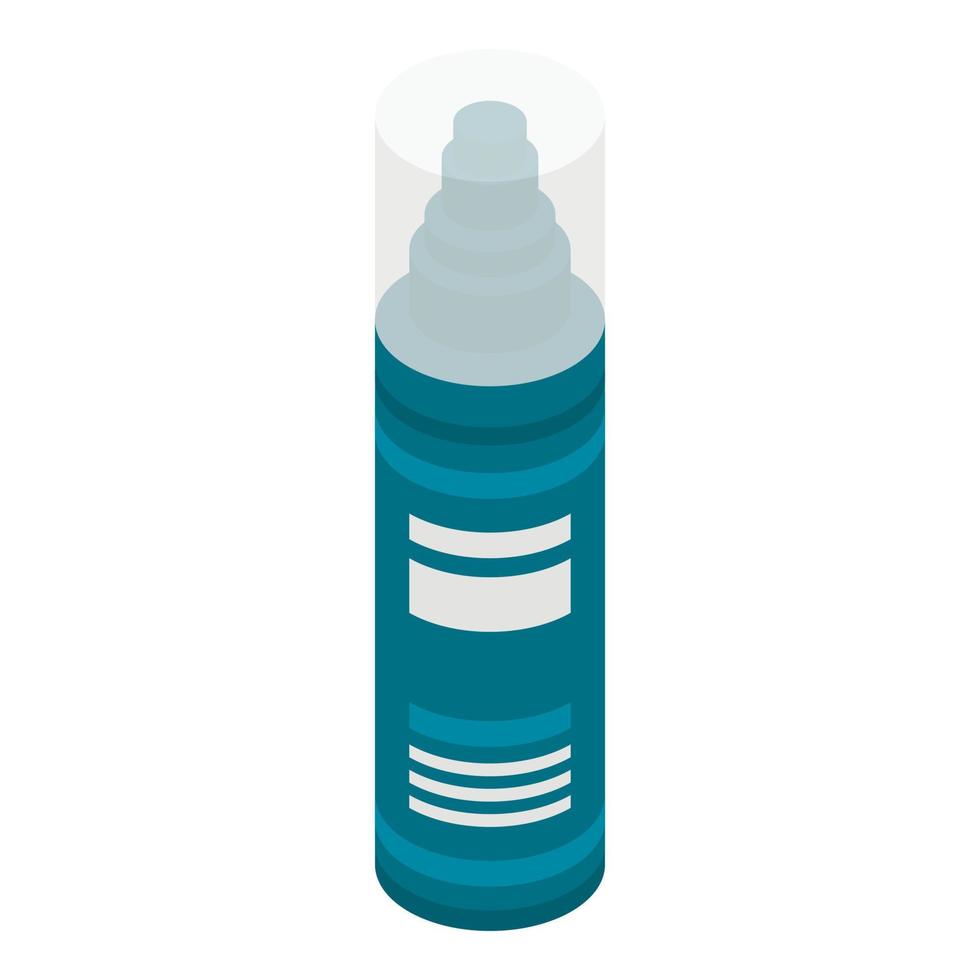 Gel foam bottle icon, isometric style vector