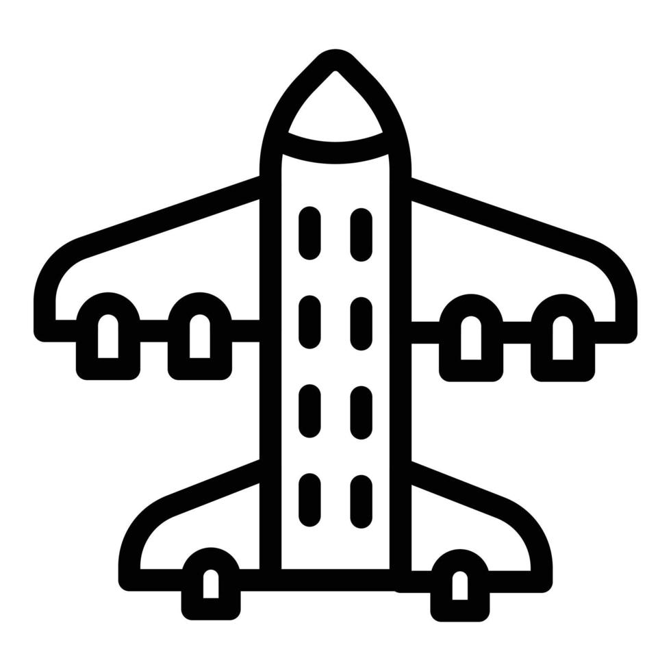 Spaceship exploration icon, outline style vector