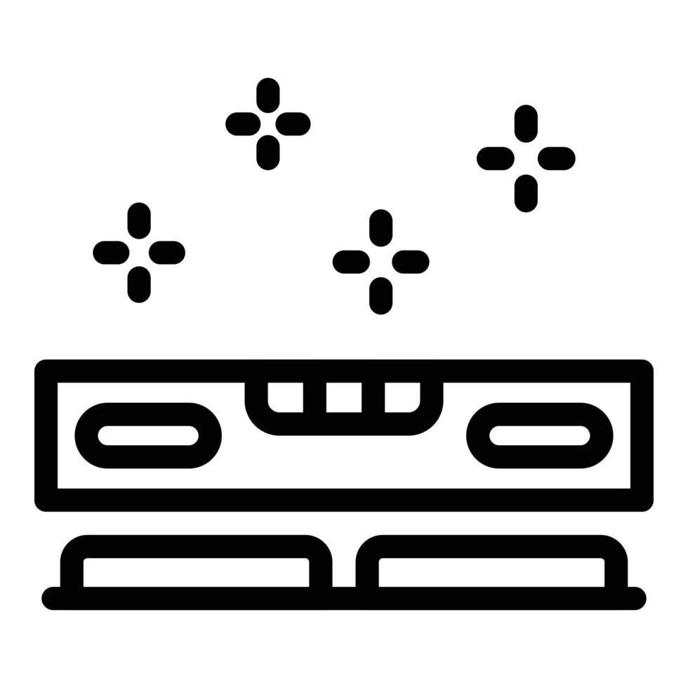 Level tool icon, outline style vector