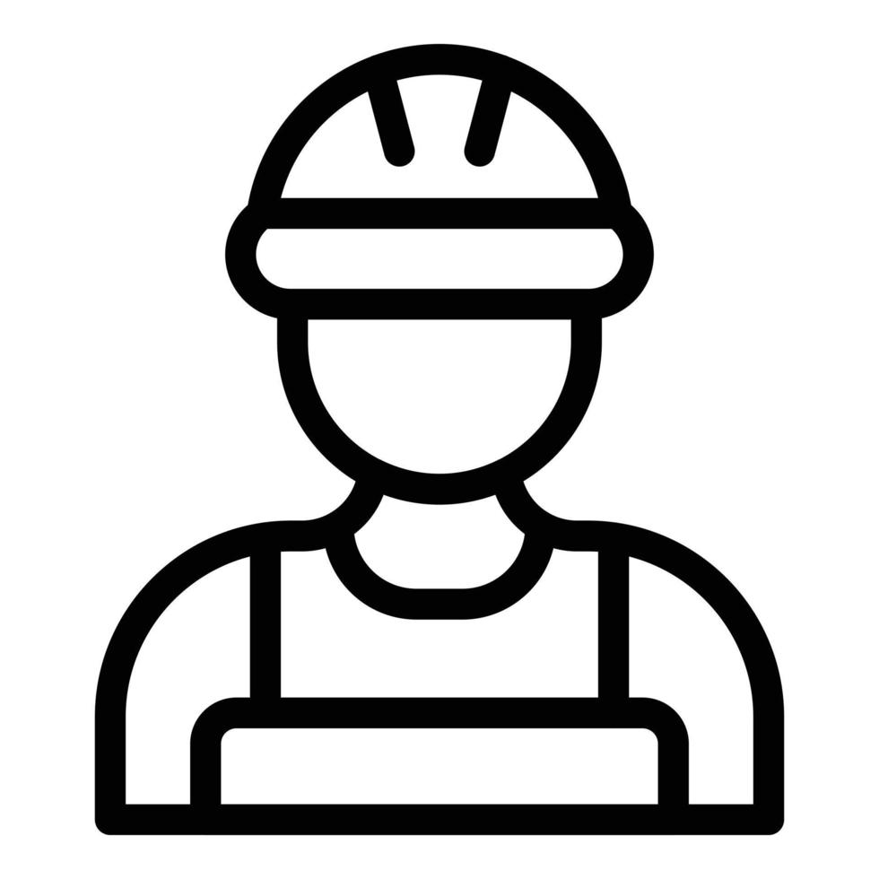 Tiler avatar icon, outline style vector