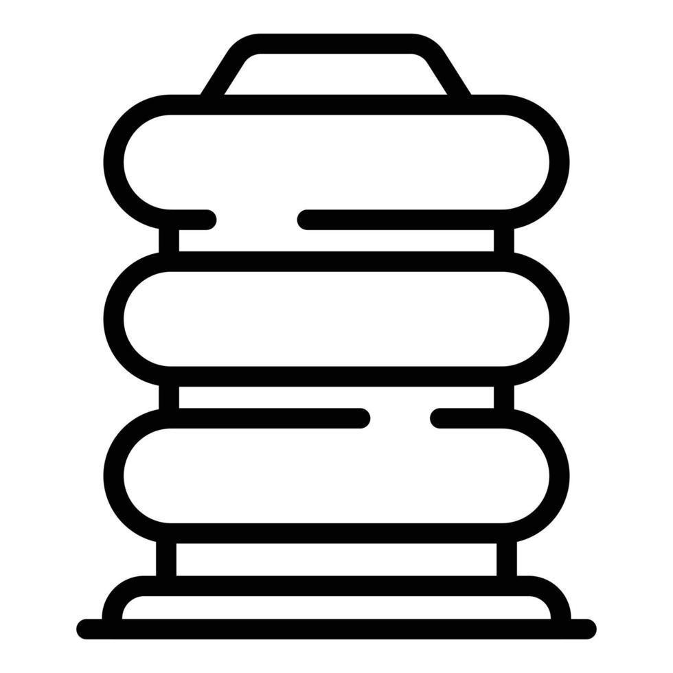 Jack-screw icon, outline style vector