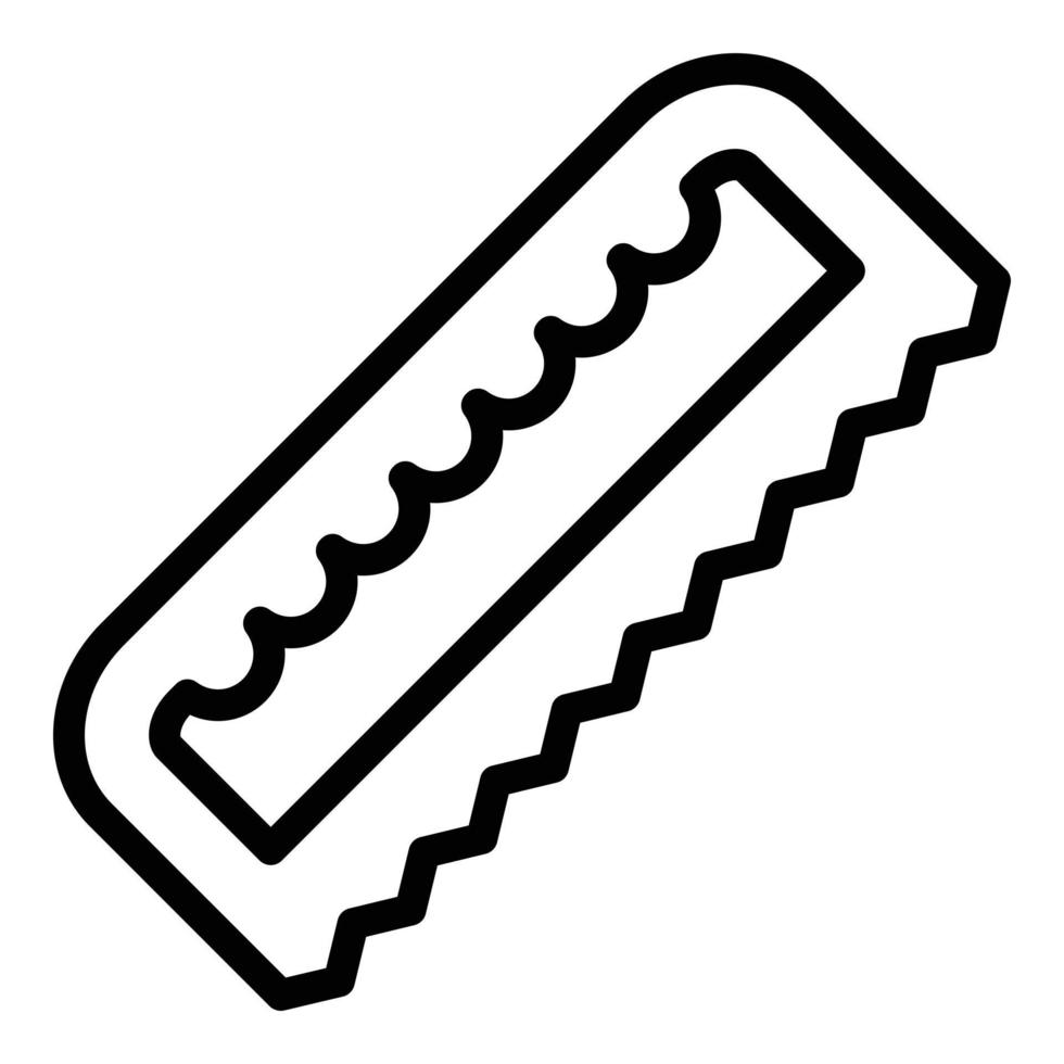 Saw icon, outline style vector