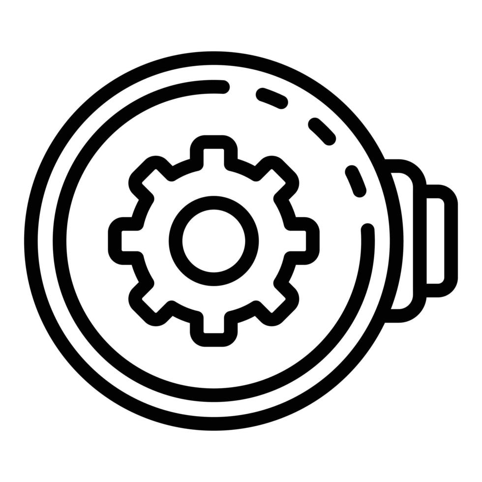 Watch repair controller icon, outline style vector