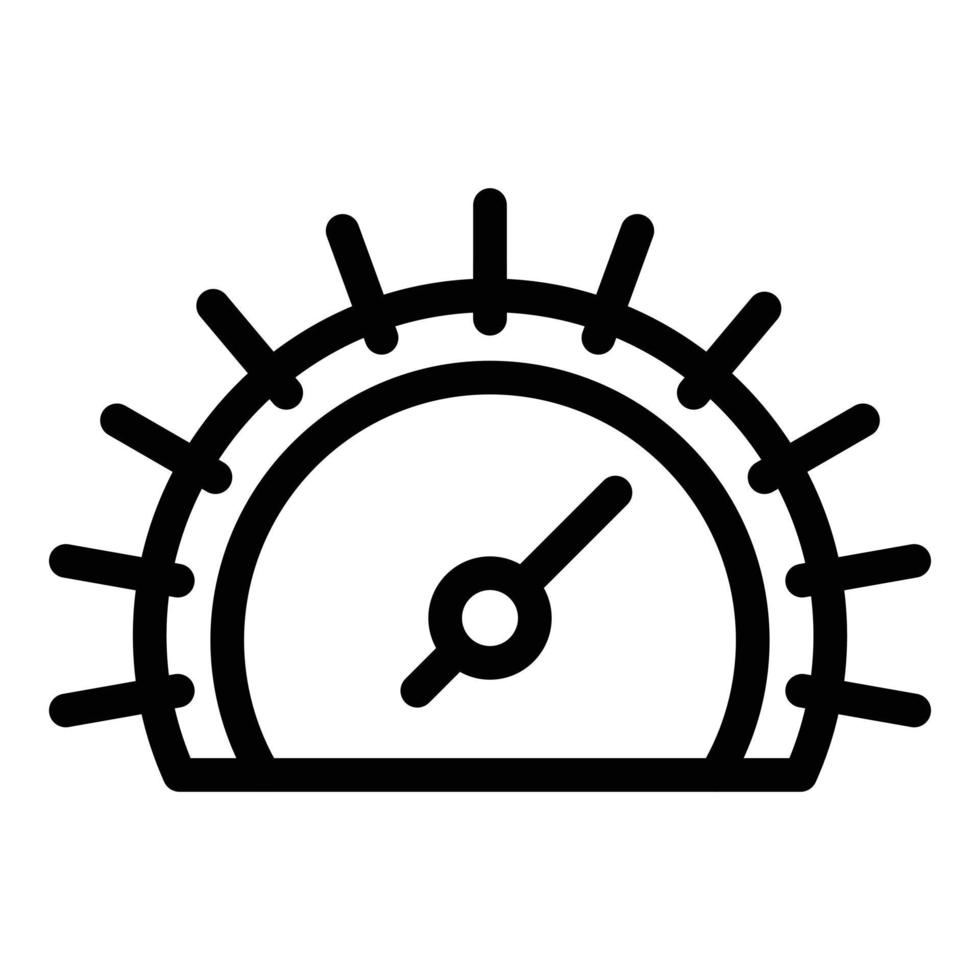 Climate barometer icon, outline style vector