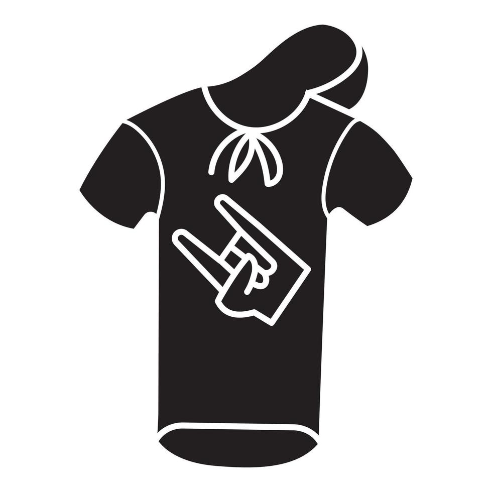 Rap hoodie icon, simple style vector