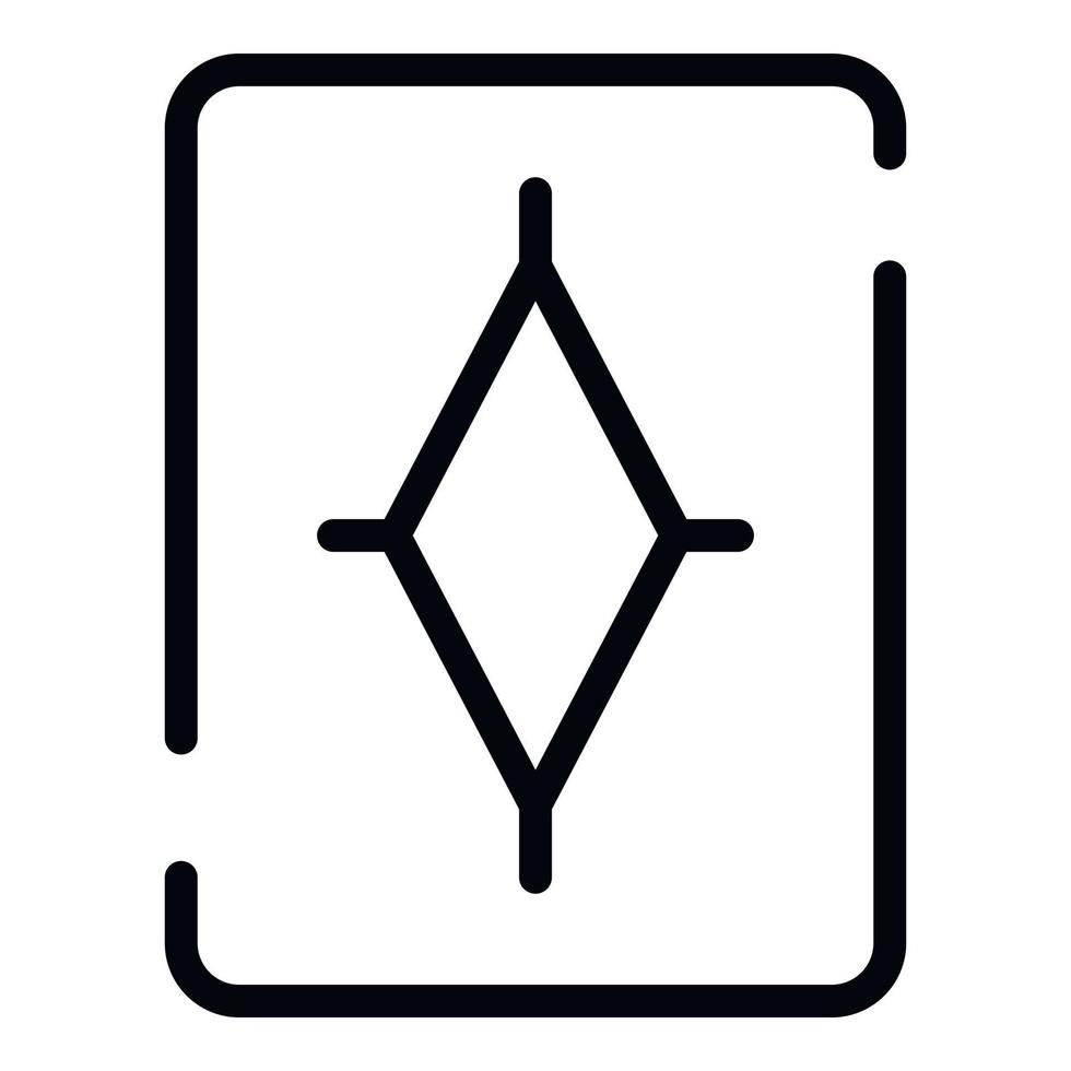 Carpet with a rhombus icon, outline style vector