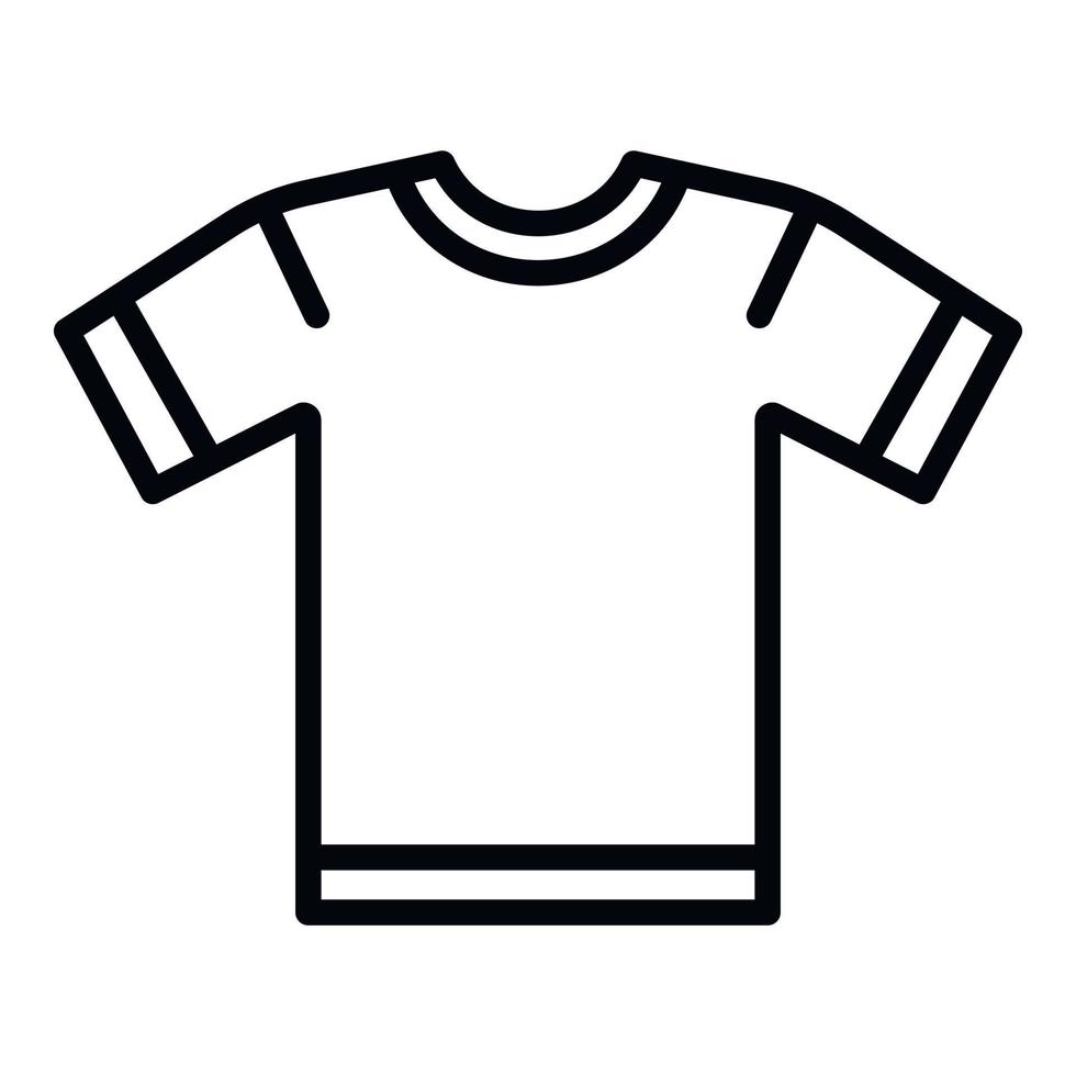 icono de camiseta de fútbol brasil, estilo de esquema vector