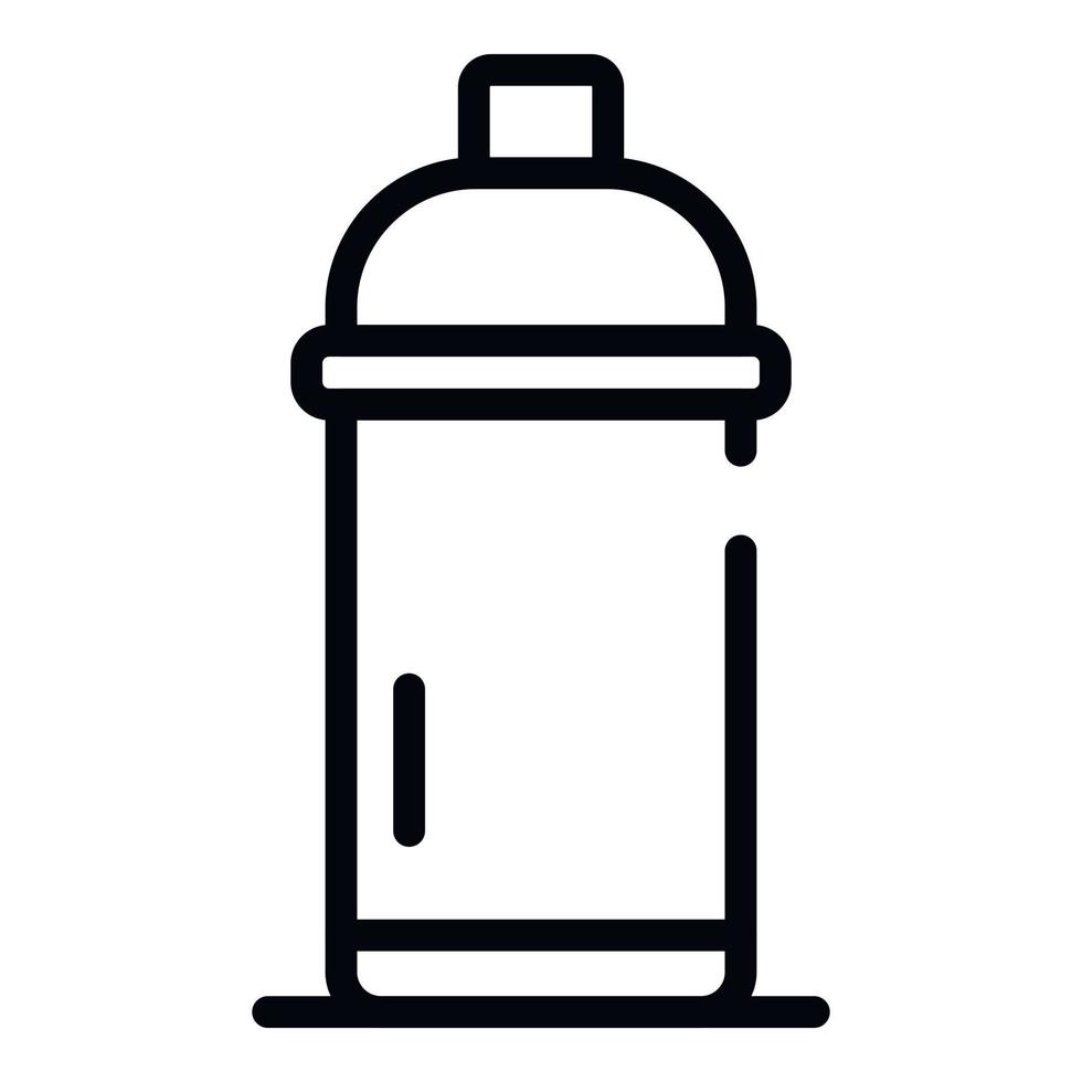 Bar shaker mixer icon, outline style vector