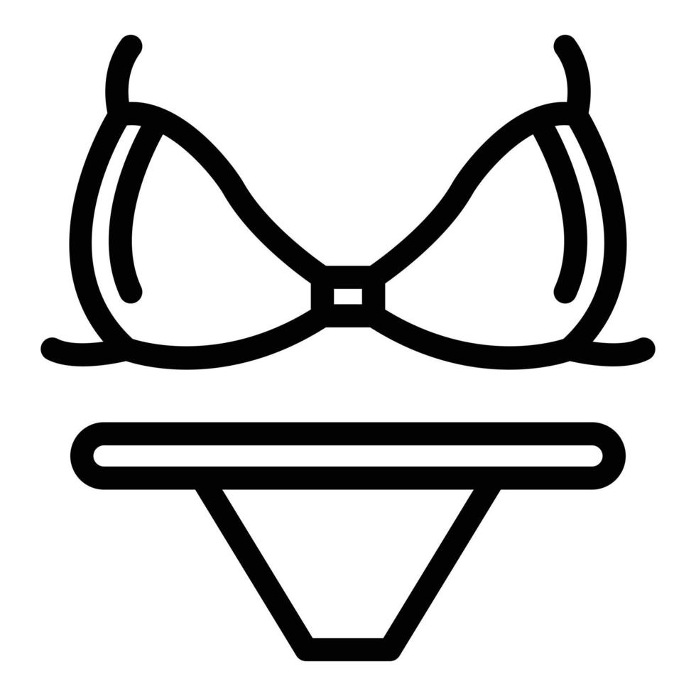 Underwear swimsuit icon, outline style vector