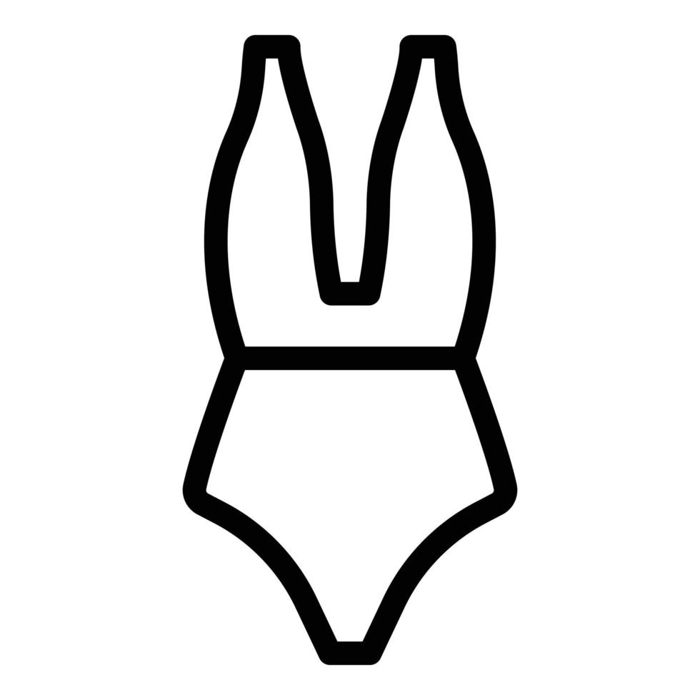 Wear swimsuit icon, outline style vector