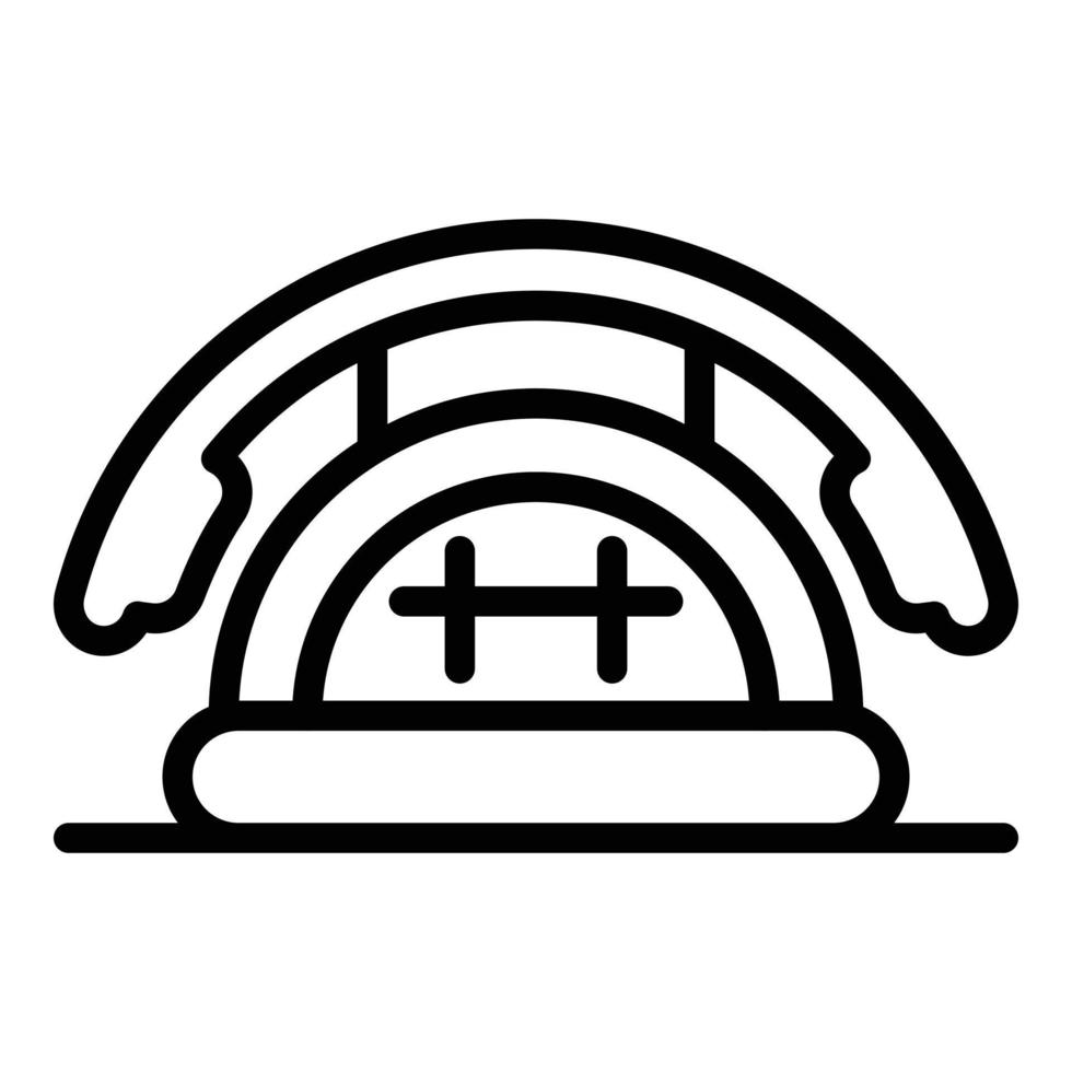 Airport building icon, outline style vector