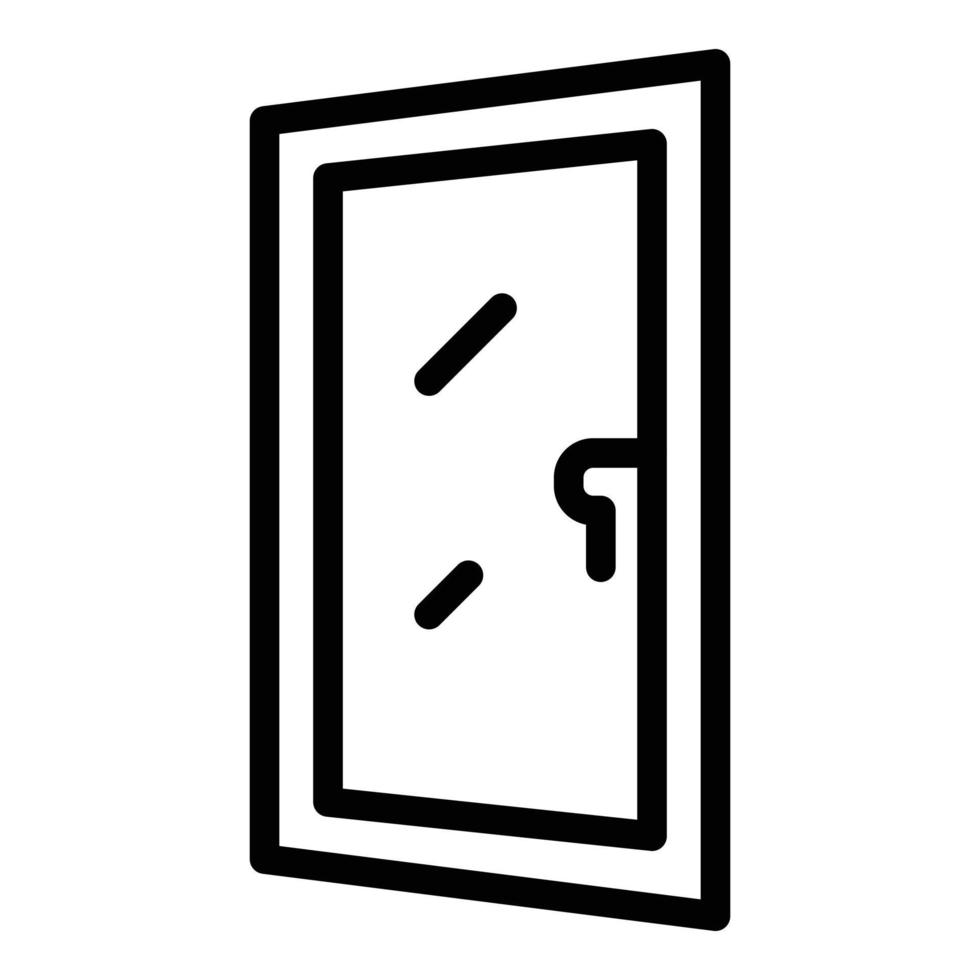 icono de ventana moderna, estilo de esquema vector