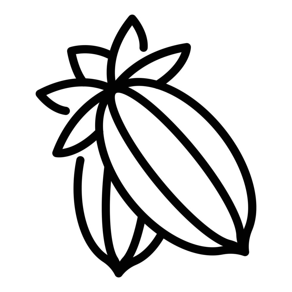 Super fruit icon, outline style vector