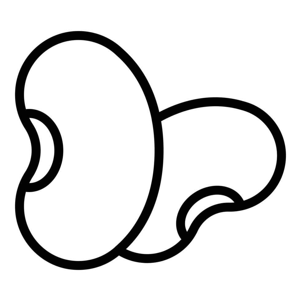 Garbanzo kidney bean icon, outline style vector