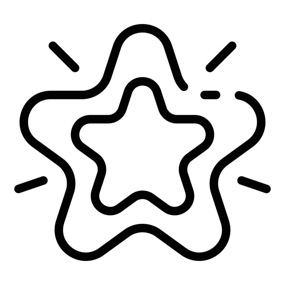 Customer star excellence icon, outline style vector