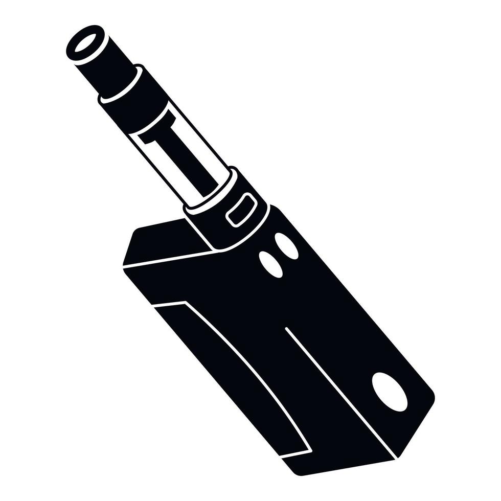 Vaping electric cigarette icon, simple style vector