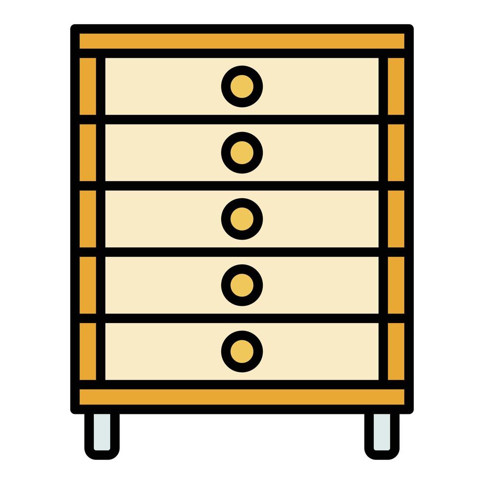 Farm bee hive icon color outline vector