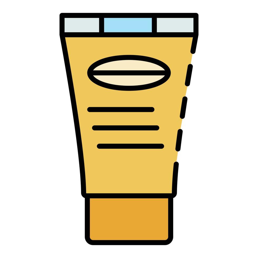 Honey tube cream icon color outline vector