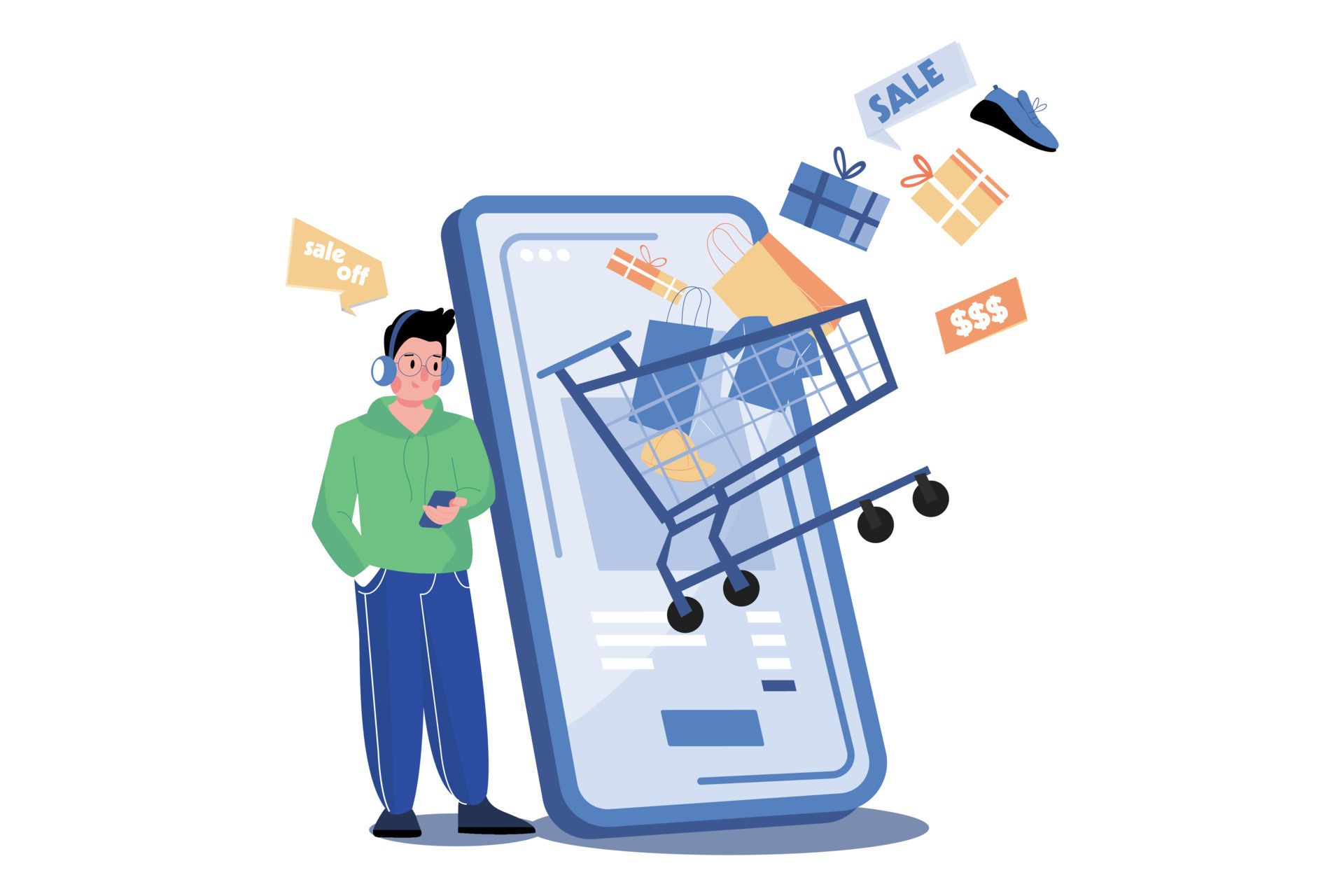 Add To Cart Illustration Concept 15678466 Vector Art at Vecteezy