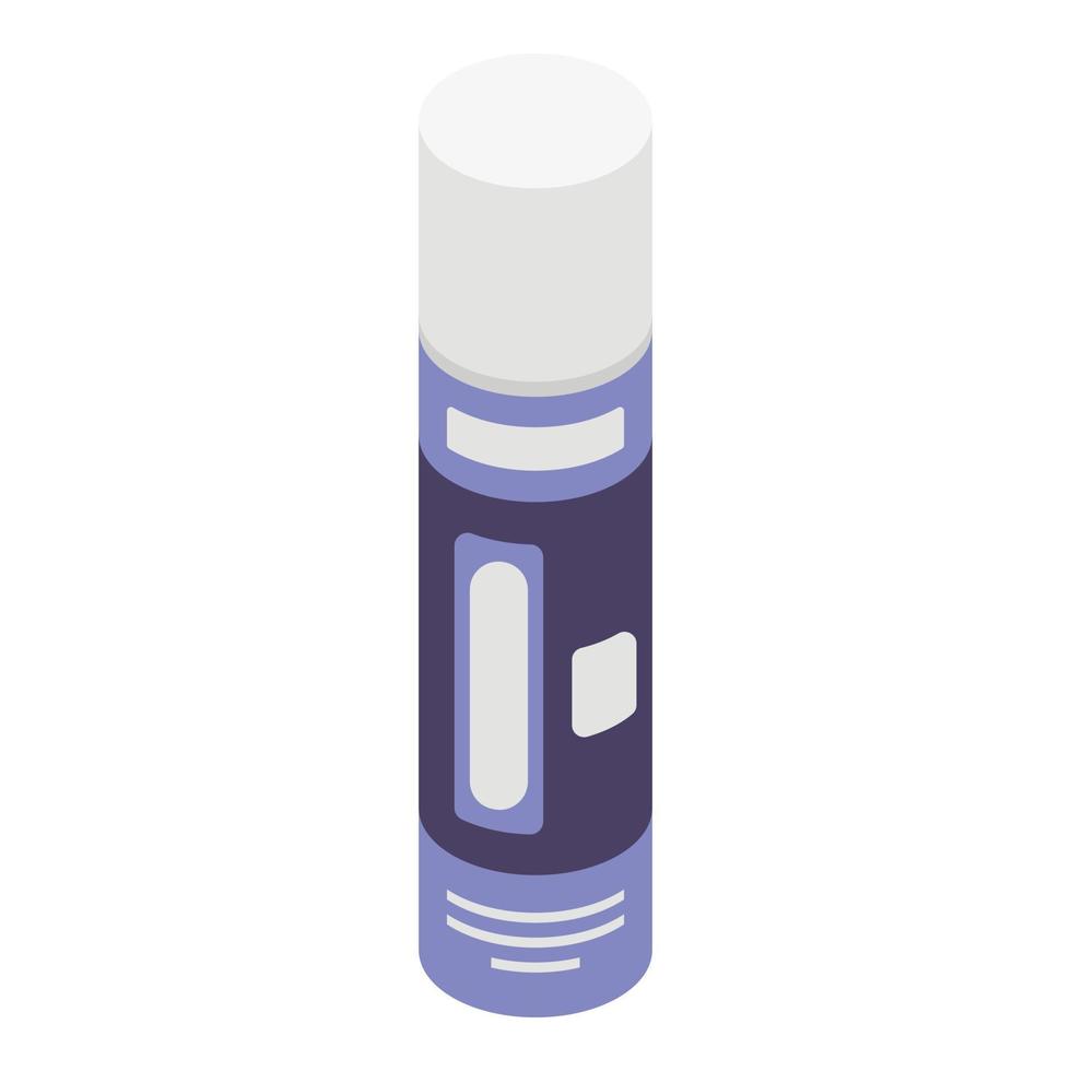 Travel shaving foam icon, isometric style vector