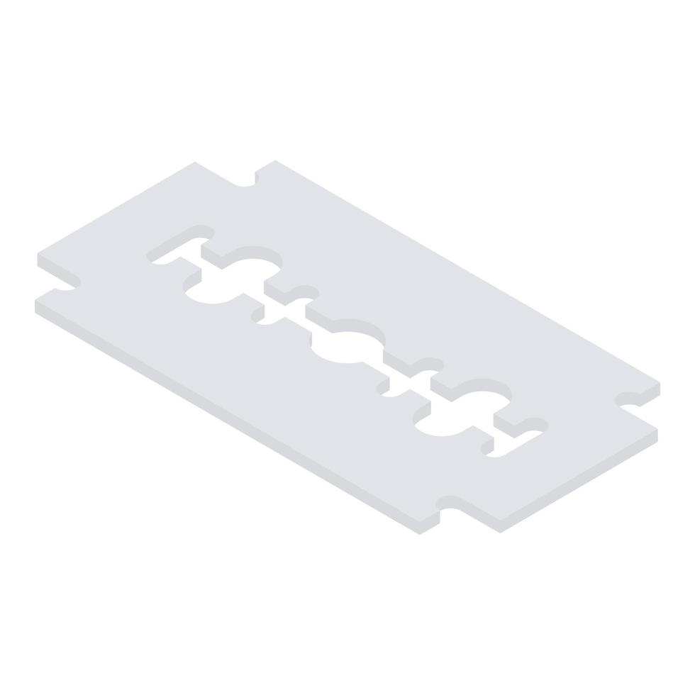 Shaving blade icon, isometric style vector