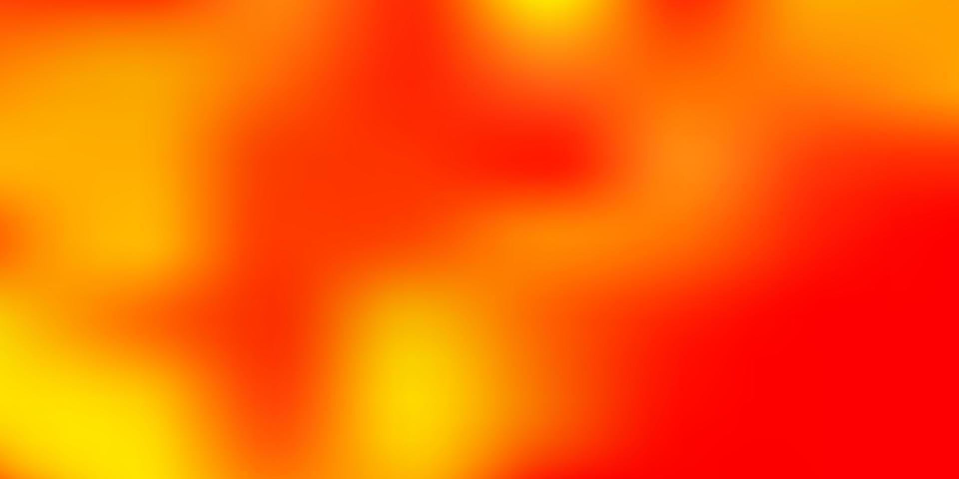 Light red, yellow vector gradient blur backdrop.