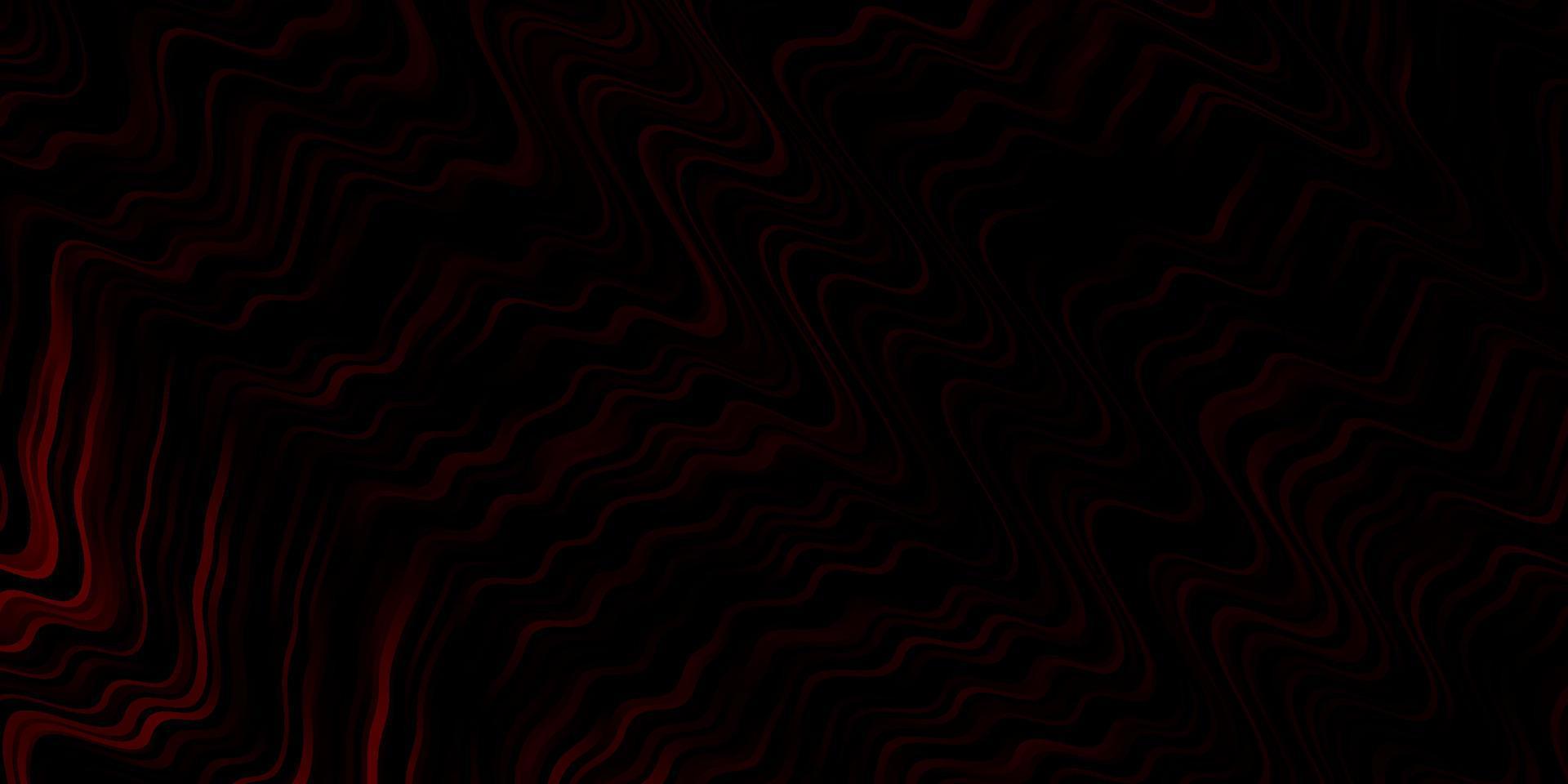 textura de vector rojo oscuro con curvas.