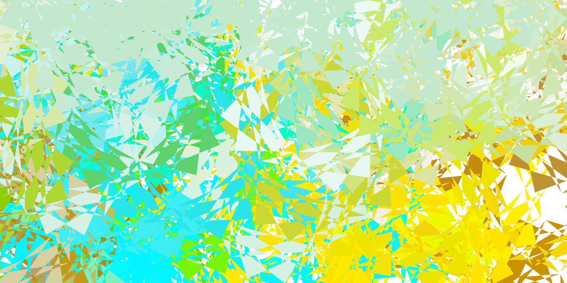 Light blue, yellow vector layout with triangle forms.
