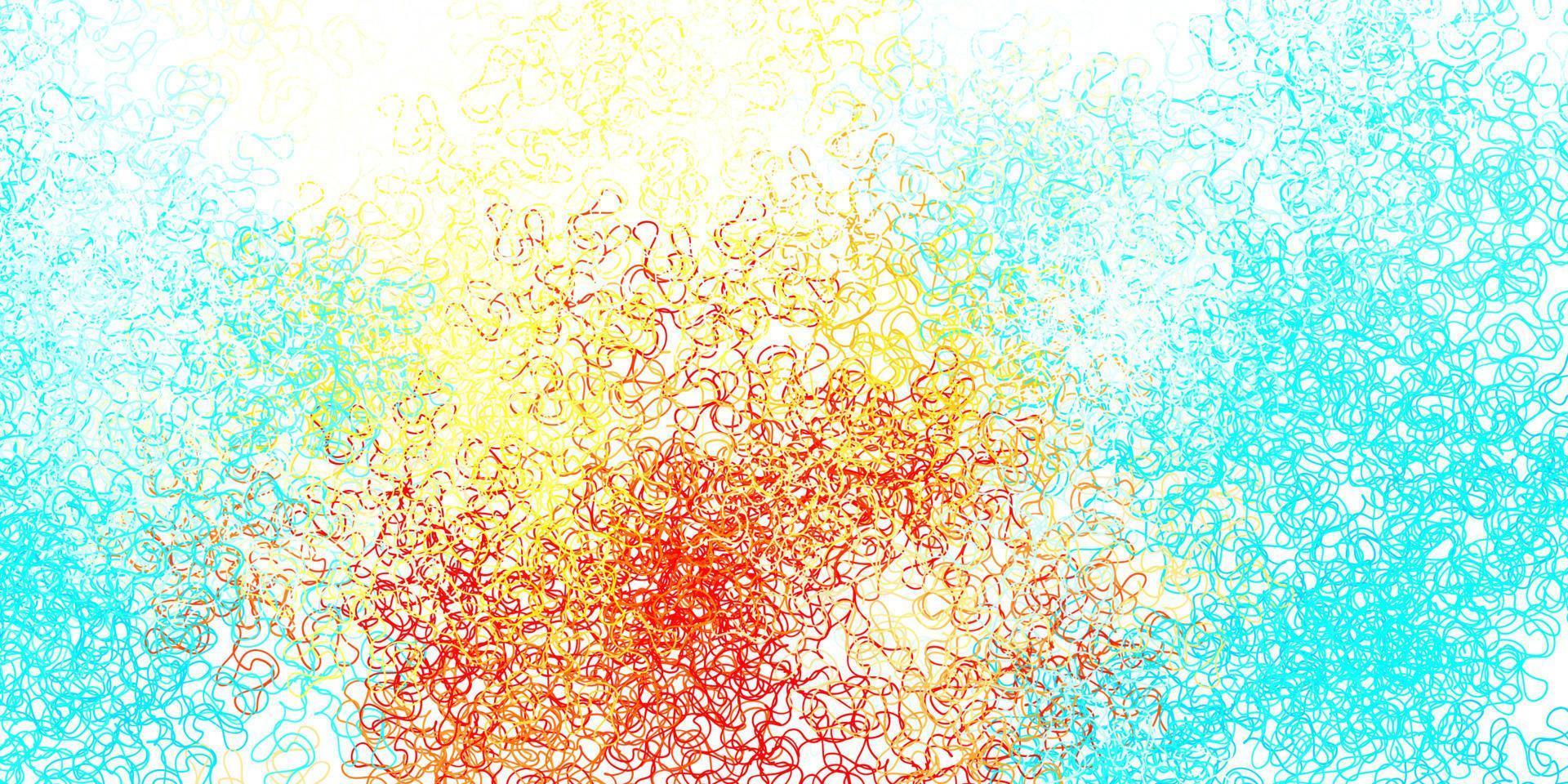 Light blue, yellow vector background with bows.